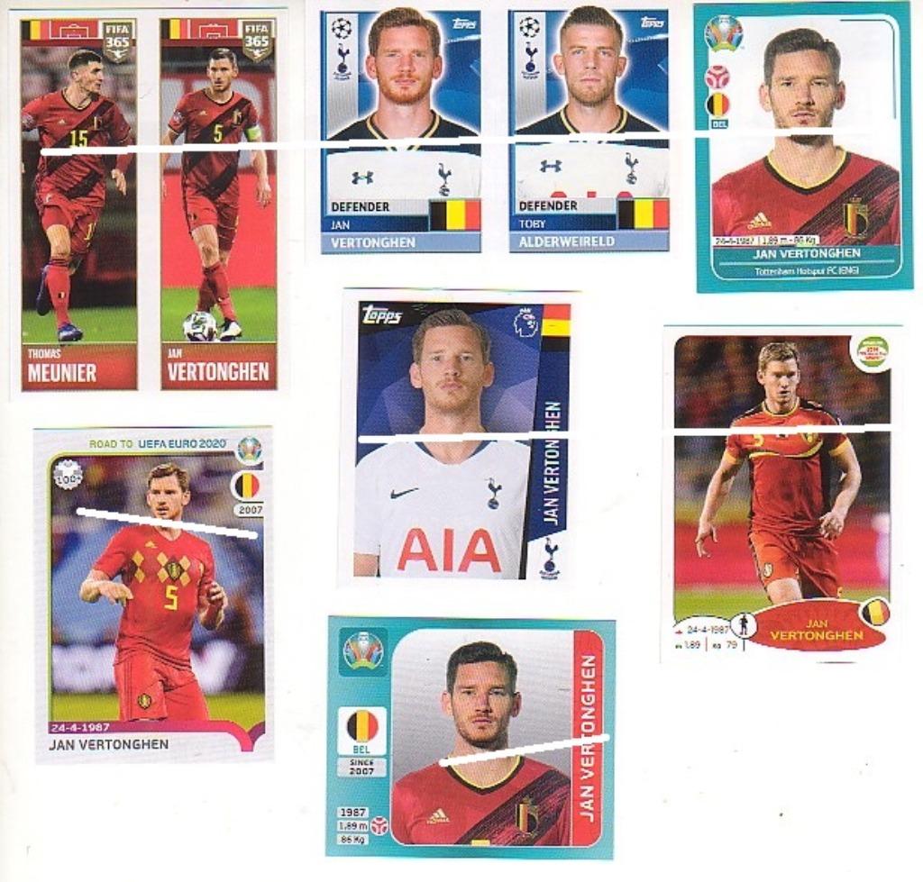 Panini / Lot Jan Vertonghen / 7 stickers, Verzenden, Nieuw, Poster, Plaatje of Sticker