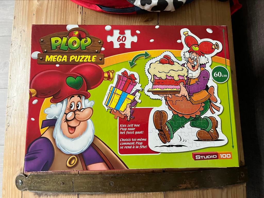 Puzzel kabouter plop, Ophalen of Verzenden, Meer dan 50 stukjes, Zo goed als nieuw, 4 tot 6 jaar