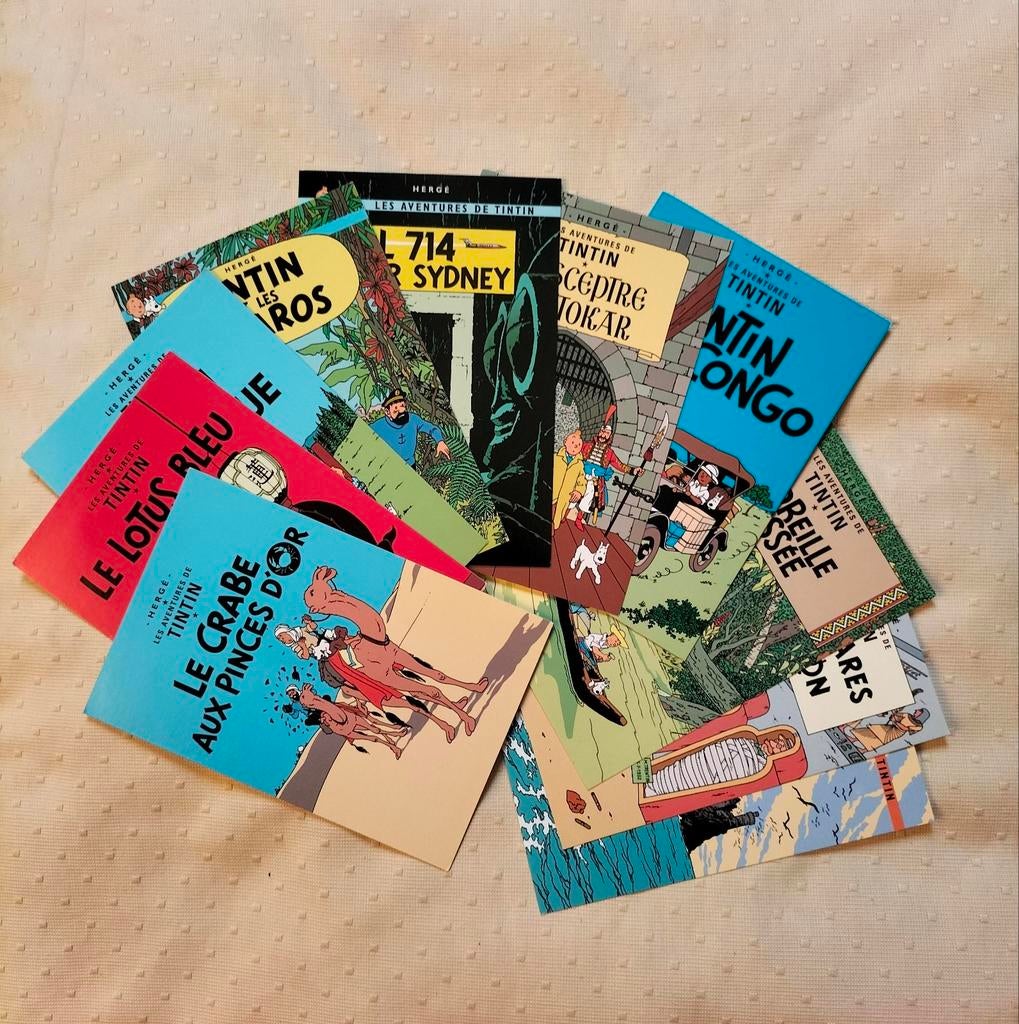 Cartes postales TINTIN, Enlèvement ou Envoi