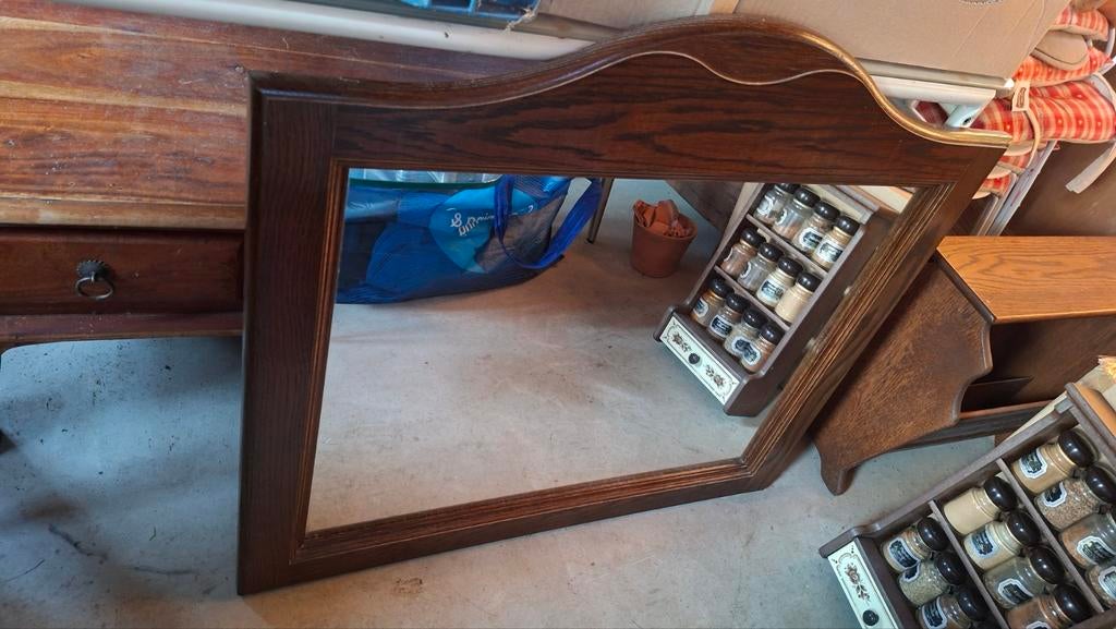 Joli grand miroir en bois., Enlèvement