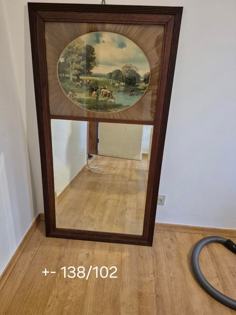 Grand miroir avec paysage, Enlèvement