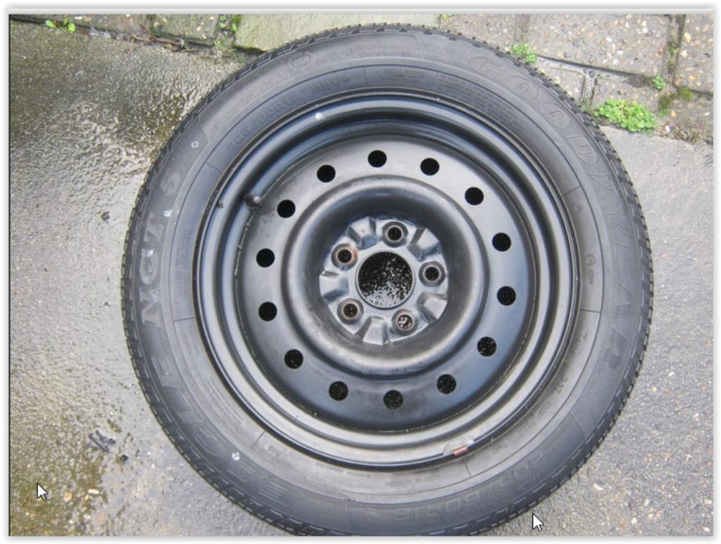 1 roue de secours avec bande 16 pour nissan primera, Autos : Pièces & Accessoires, Enlèvement ou Envoi, Utilisé, Nissan, Garde-boue