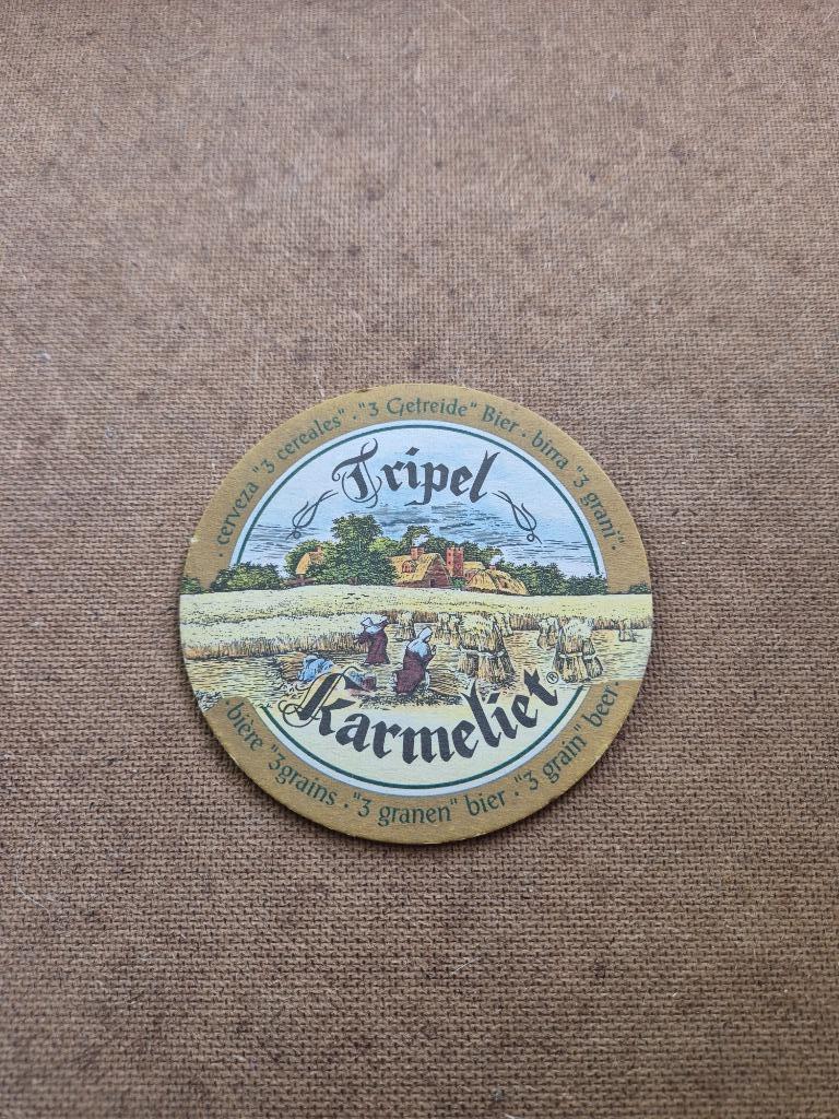 Sous bock Tripel Karmeliet (modèle 2), Enlèvement ou Envoi, Utilisé, Sous-bock, Autres marques