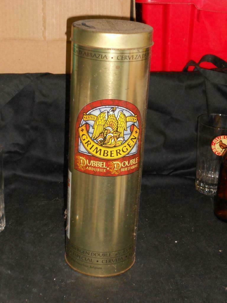 Beersign.Reclame Blik.Grimbergen, Ophalen of Verzenden, Gebruikt, Verpakking
