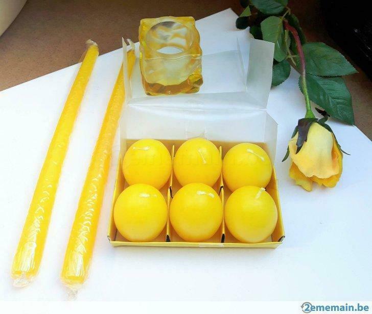 déco pour Pâques 6 oeufs bougie+2longue bougies +une r, Neuf