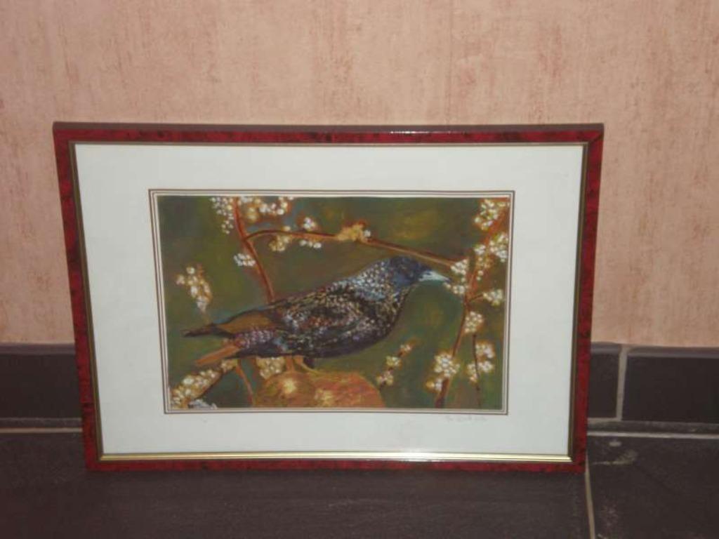 Schilderij van een vogel, Antiek en Kunst, Ophalen of Verzenden