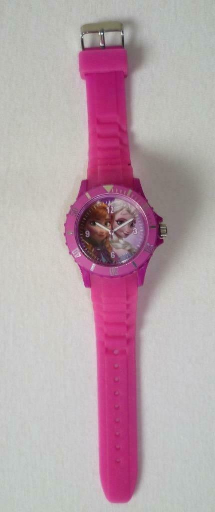 horloge Disney Frozen, Ophalen of Verzenden, Gebruikt, Roze, Meisje