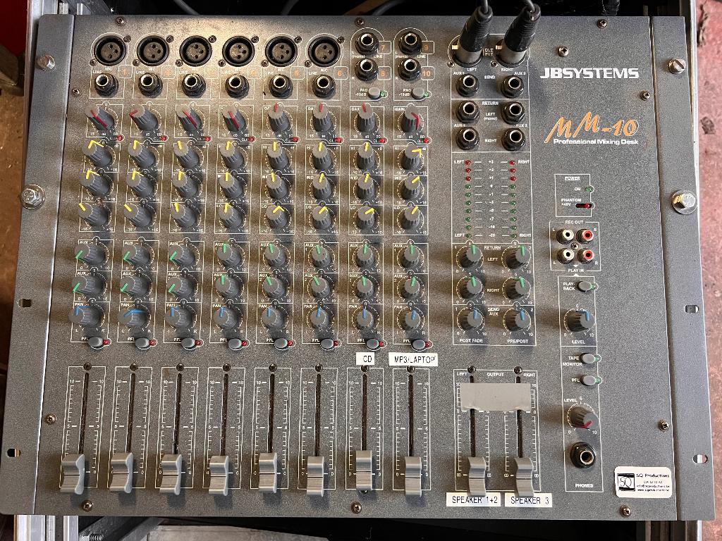 Mengtafel JB Systems MM10, Ophalen, Zo goed als nieuw, 5 tot 10 kanalen, Microfooningang