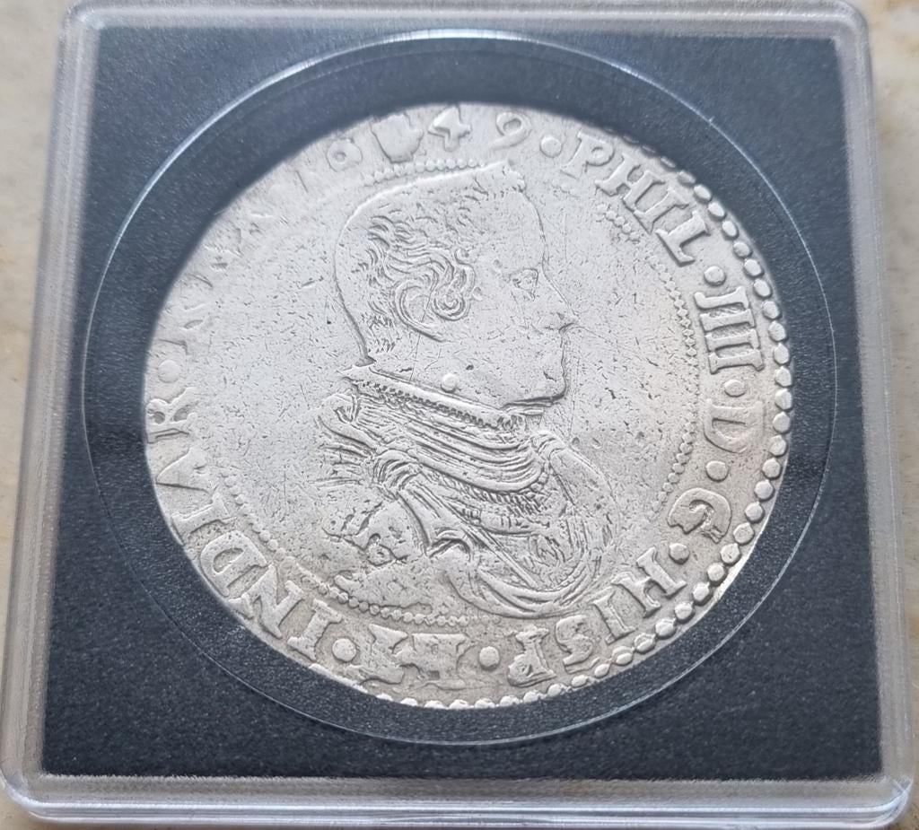 ½ Ducaton 1649 (Antwerpen) Philips IIII / Zeldzaam !, Postzegels en Munten, Ophalen of Verzenden, Losse munt, Zilver