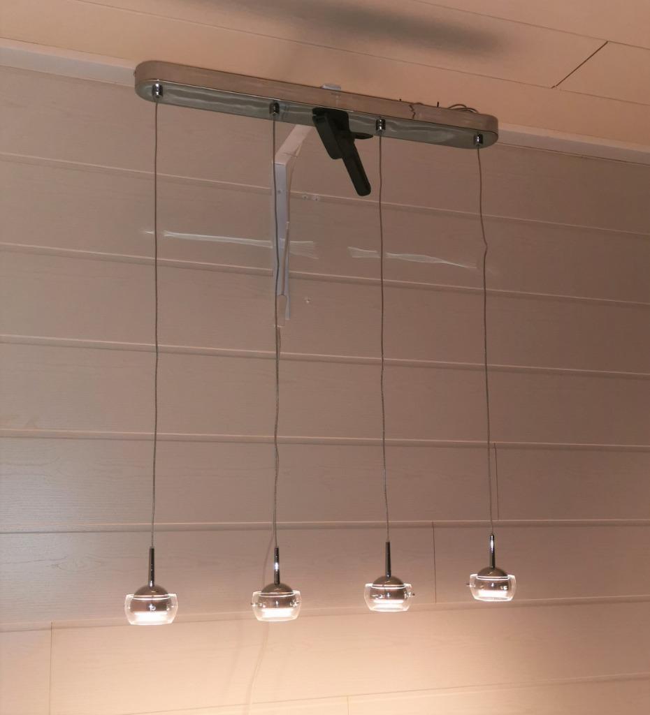 Nieuwe Philips myLiving Hanglamp Cypress chroom LED, Ophalen of Verzenden, Nieuw, Glas