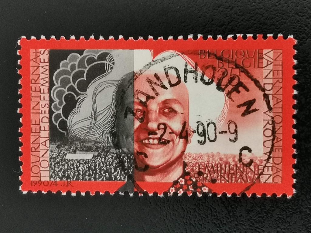 Belgique 1990 - Journée internationale de la femme, Enlèvement ou Envoi, Affranchi