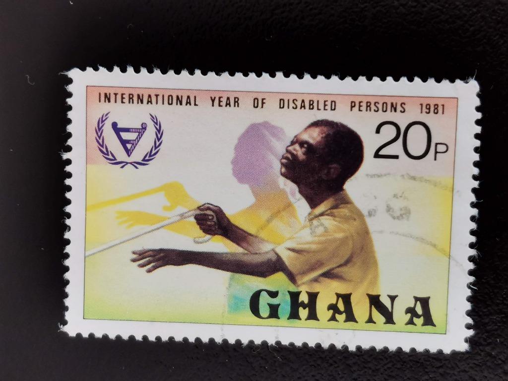 Ghana 1982 - jaar van de gehandicapten, Ophalen of Verzenden, Gestempeld