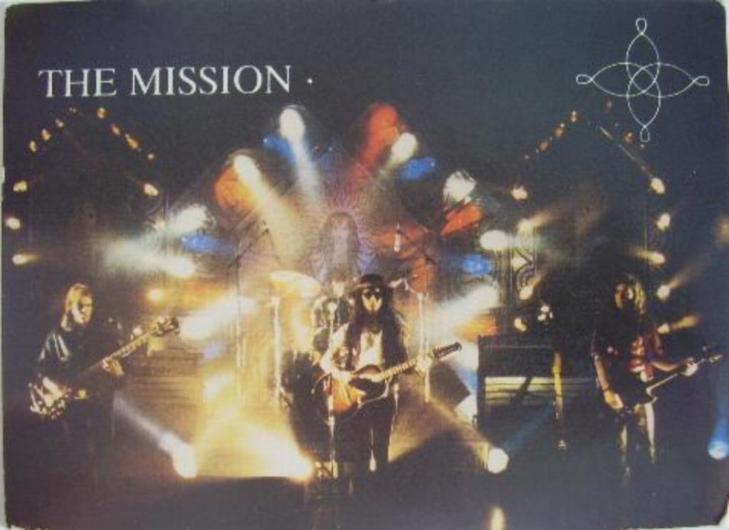 THE MISSION VINTAGE PROMOKAART GOD'S OWN MEDICINE LIVE, Verzenden, Gebruikt, Foto of Kaart