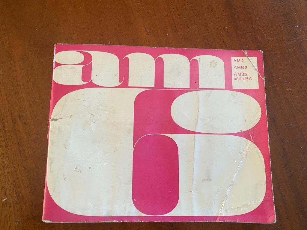 Carnet d'entretien de la Citroën Ami Série 6 AM2/amb2/PA, Enlèvement ou Envoi