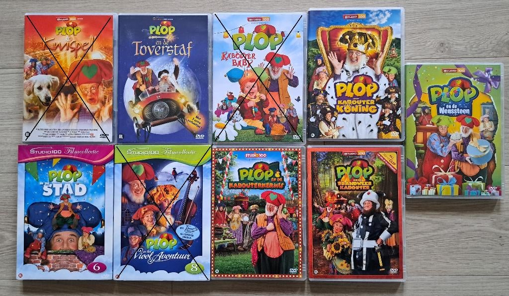 DVD's Kabouter Plop, Cd's en Dvd's, Dvd's | Kinderen en Jeugd, Gebruikt, Alle leeftijden, Ophalen