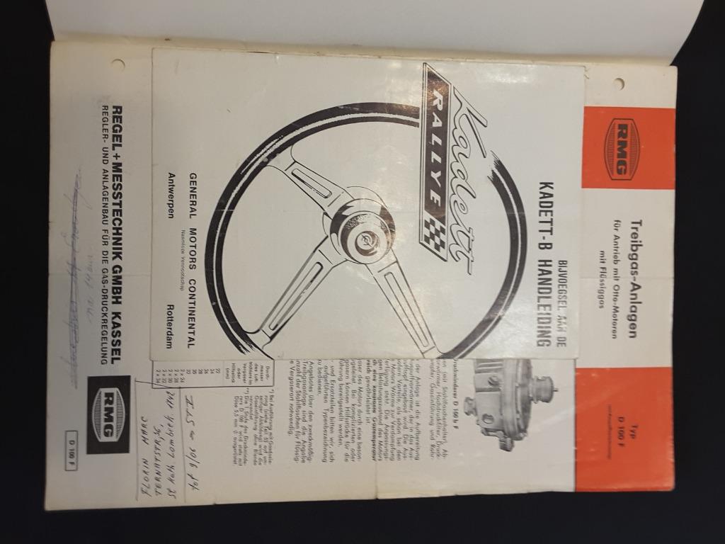 Werkplaatshandboek Opel Kadett B Rallye., Enlèvement ou Envoi