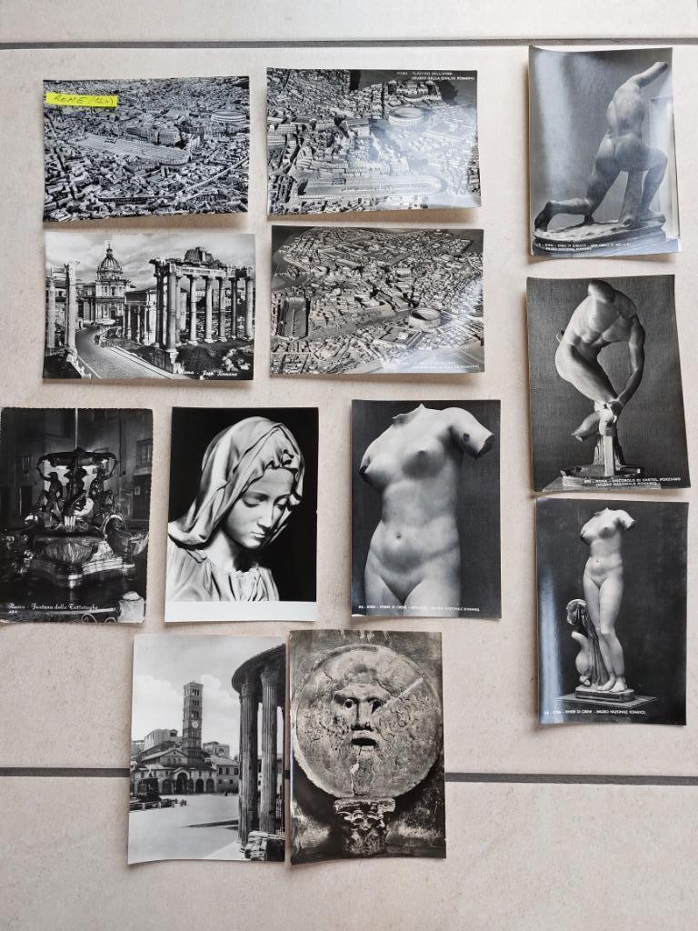 lot van 12 oude postkaarten van Rome, Verzamelen, Verzenden