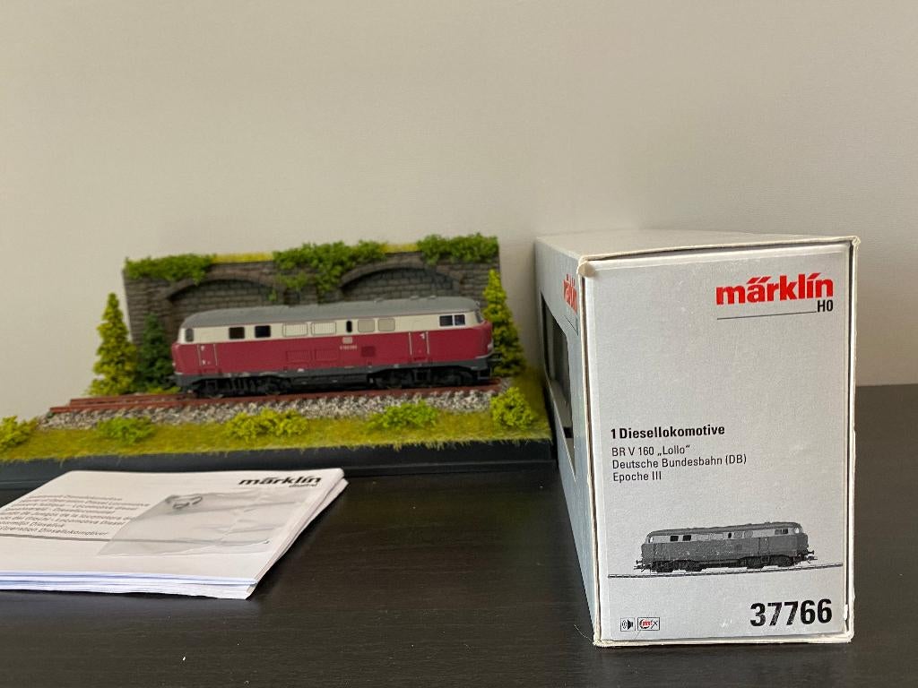 Moteur diesel Marklin 37766 V 160, Enlèvement ou Envoi, Courant alternatif, Comme neuf, Locomotive