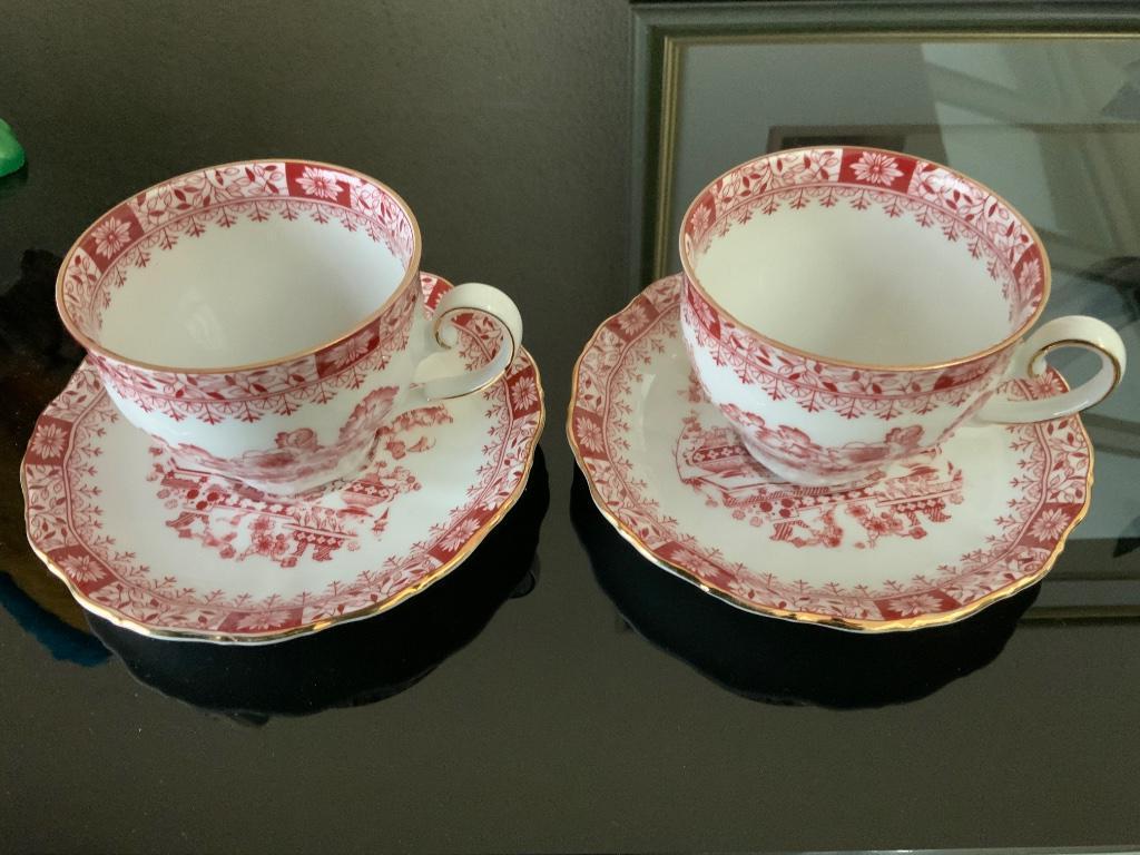 2 kopjes / schotel selfmann welden, Enlèvement ou Envoi, Utilisé