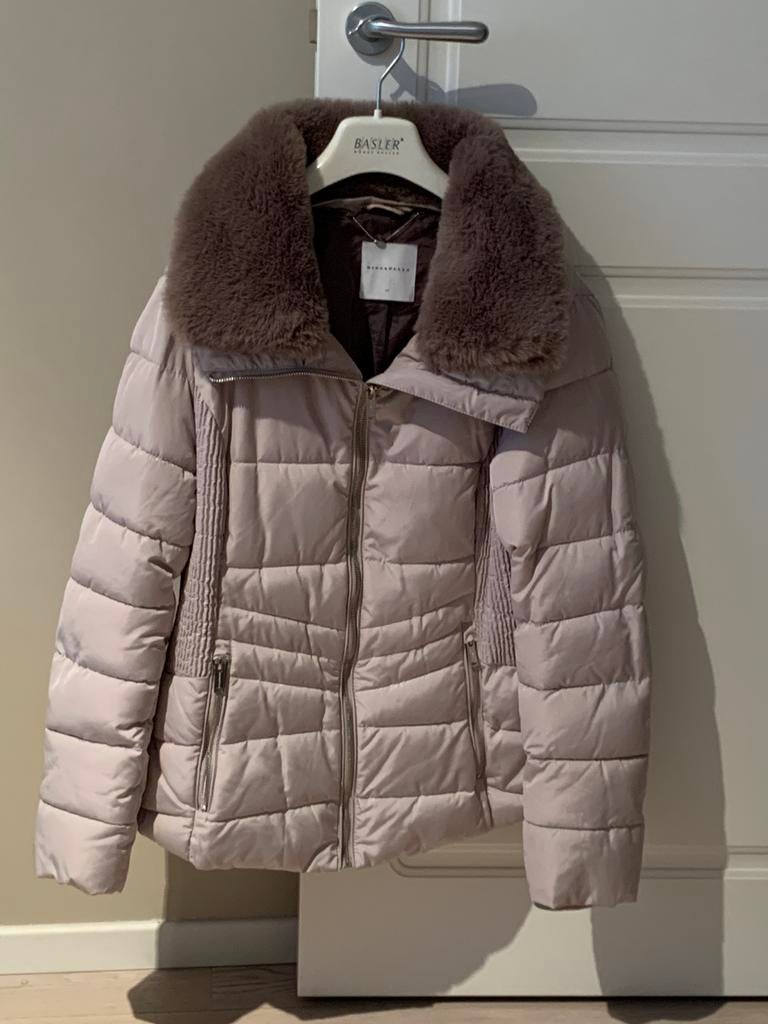Lichtgrijze anorak met regenkap in kraag maat 42, Gris, Enlèvement ou Envoi, Taille 42/44 (L), Neuf