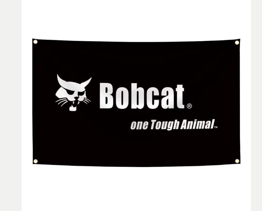 Grote vlaggen Bobcat (150x90cm), Ophalen of Verzenden, Nieuw