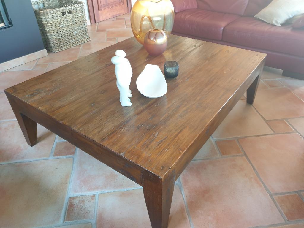 table basse, Maison & Meubles, 100 à 150 cm, Moins de 50 cm, Modern /klassiek, Teck