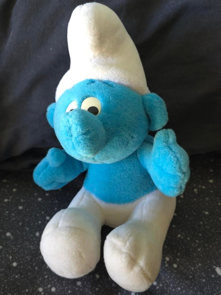 Ancienne peluche Schtroumpf, Collections, Envoi, Utilisé, Autres Schtroumpfs, Poupée, Figurine ou Peluche