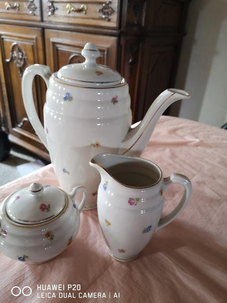Koffiepot, melkpot, suikerpot czecos-slovakia, Ophalen of Verzenden
