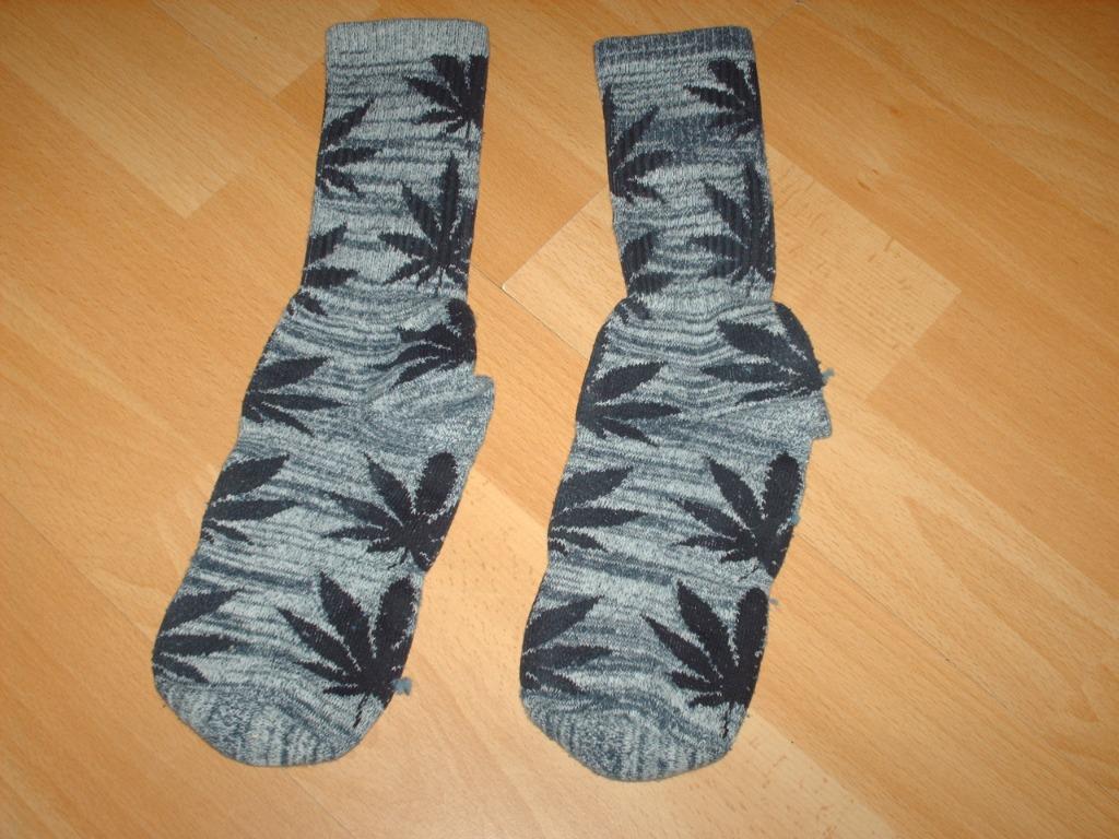 Huf kousen / skate sokken zwart/grijs - maat 38/40, Zwart, Ophalen of Verzenden, Maat 39 t/m 42, Huf