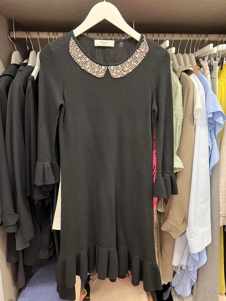 Blumarine jurkje zwart wol FR38, Enlèvement ou Envoi, Comme neuf, Noir