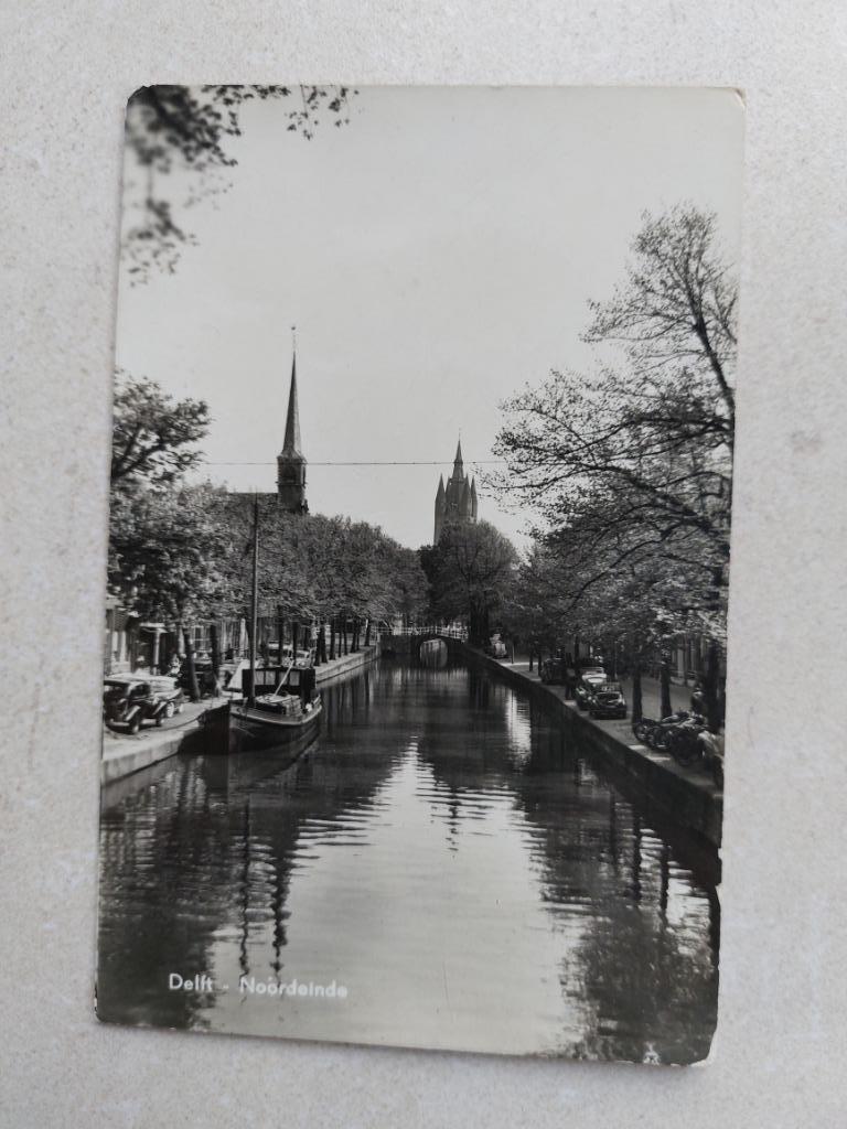 oude postkaart Delft (Nl), Envoi
