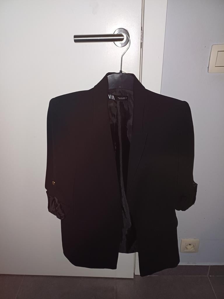 Zwarte blazer Zara, Ophalen of Verzenden, Zo goed als nieuw, Maat 36 (S), Zara