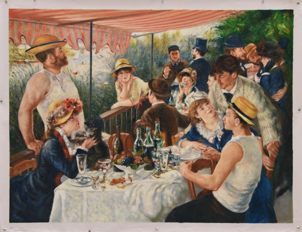 Olieverf replica Renoir: Lunch van de roeiers, Envoi