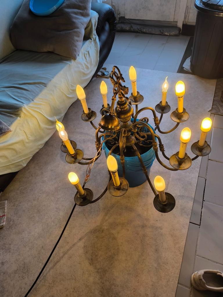 Lustre à vendre, Maison & Meubles, Enlèvement, Utilisé, Métal