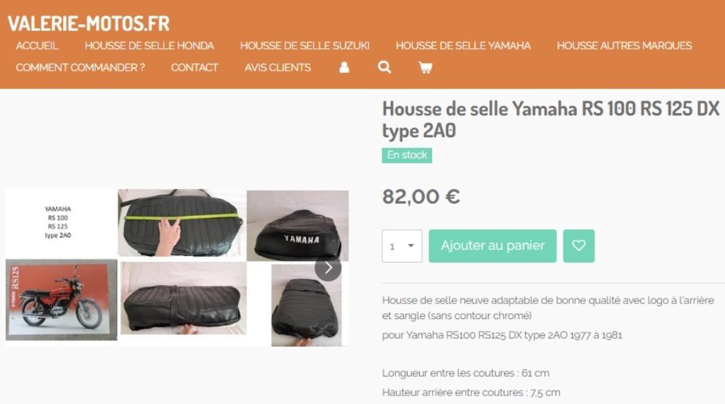 Housse de selle neuve Yamaha RS 125 type 2A0, Motos, Pièces | Yamaha, Neuf, Envoi
