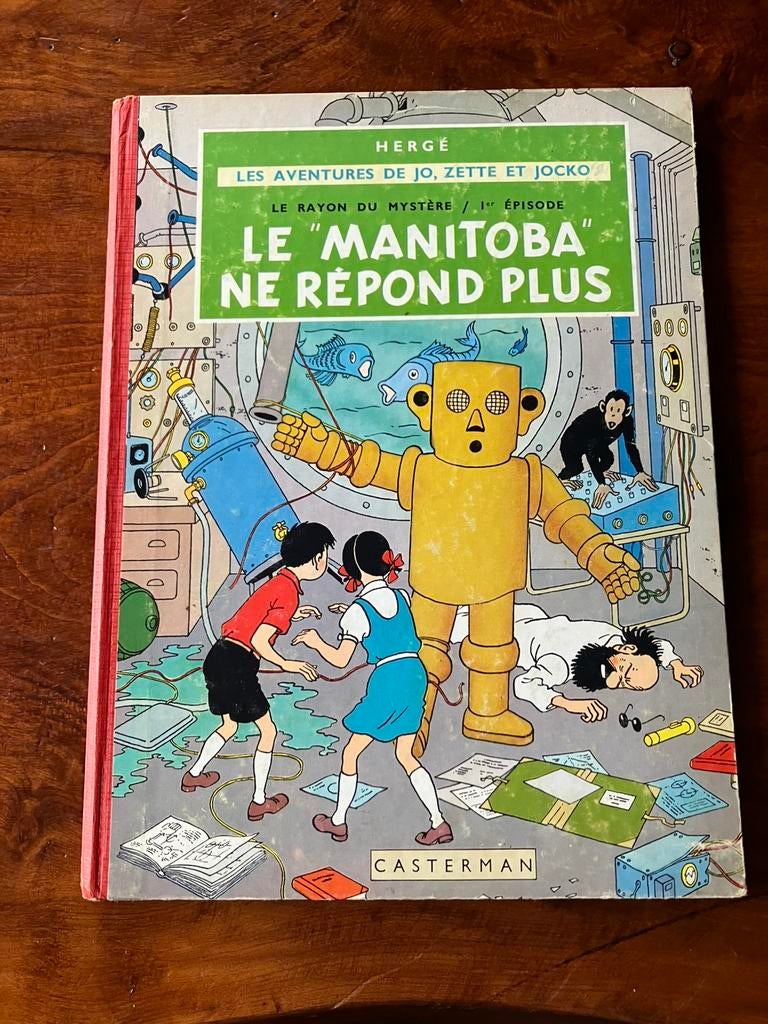 Le Manitoba ne répond plus 1964, Enlèvement ou Envoi, Une BD, Utilisé, HERGE