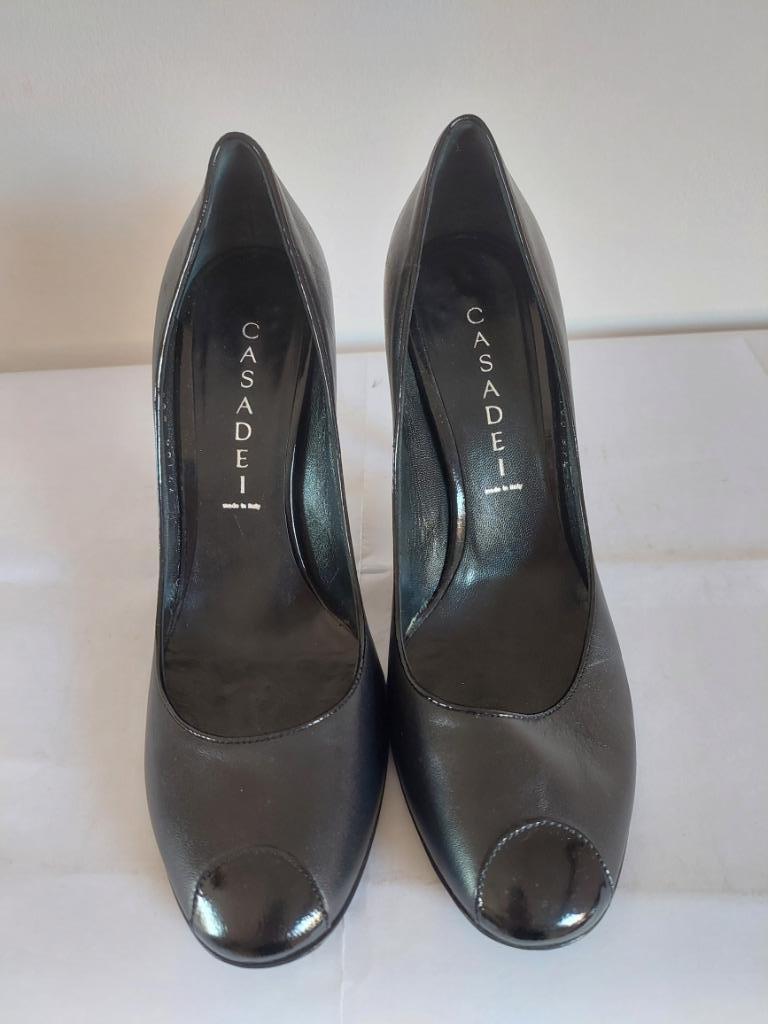 341C* Casadei - sexy zwarte pumps met hoge hakken (37,5), Pumps, Verzenden, Zwart, Gedragen