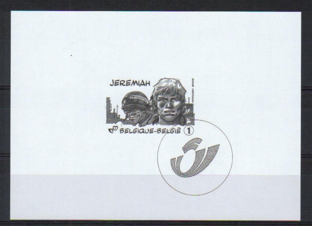 Comics : Jeremiah - zwart/wit blaadje, Postzegels en Munten, Ophalen of Verzenden, Postfris, Overige thema's