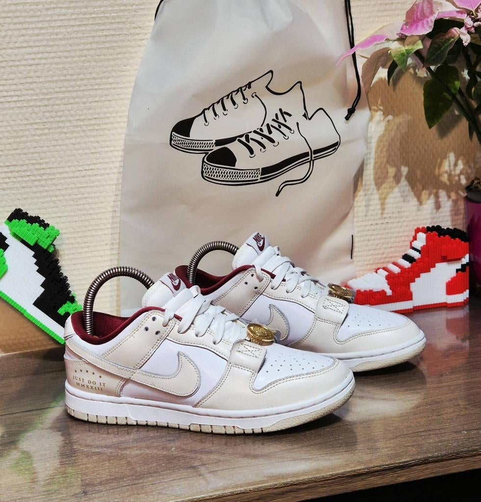 Nike Dunk Low SE Just Do It White Phantom _ Maat 38, Overige kleuren, Nike, Ophalen of Verzenden, Zo goed als nieuw