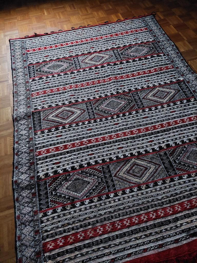 Tapisserie artisanal du Moyen Atlas 170x250 cm- 100% laine, Enlèvement