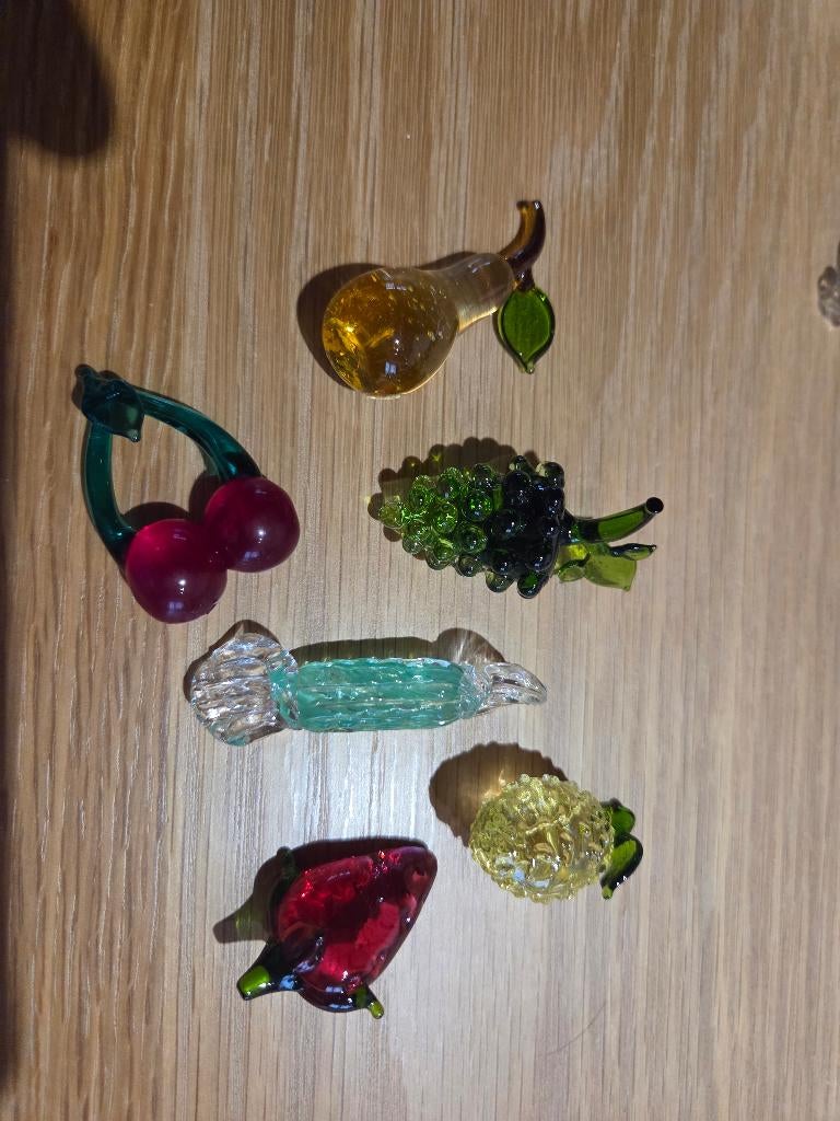Bohemain art glass fruit en snoepjes, Antiquités & Art, Enlèvement