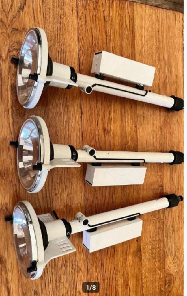 partij rail spots, staff lampen, dimbaar, Ophalen, Gebruikt, Glas