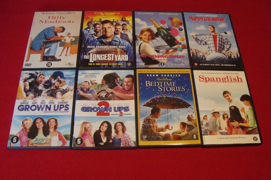 16 dvd's met adam sandler, Enlèvement ou Envoi