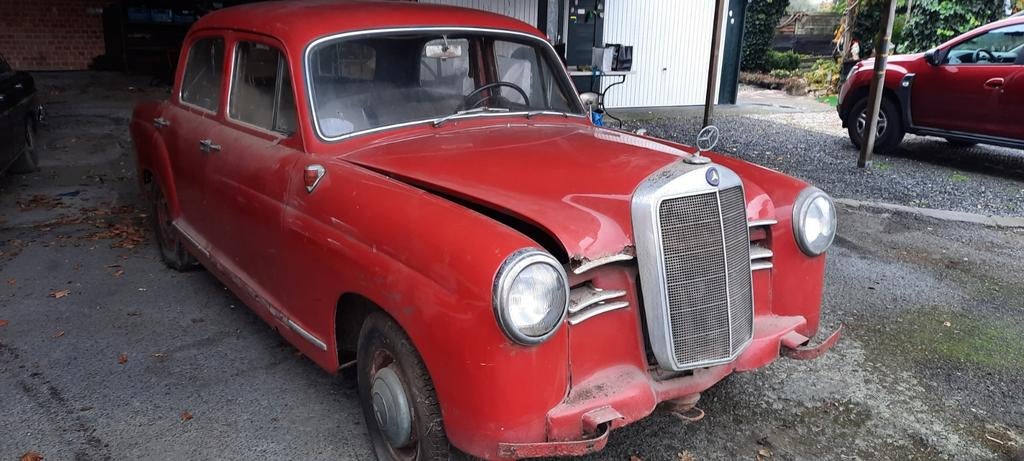 Mercedes ponton 180d 1958, Ophalen