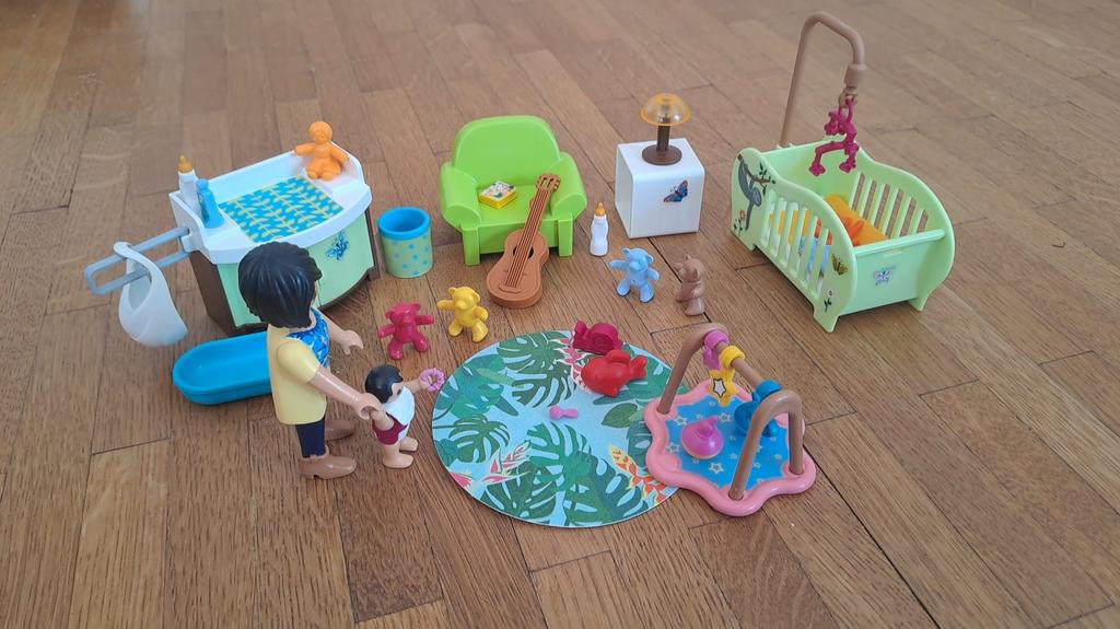Playmobil kinderkamer + extra speelset, Ophalen of Verzenden, Zo goed als nieuw
