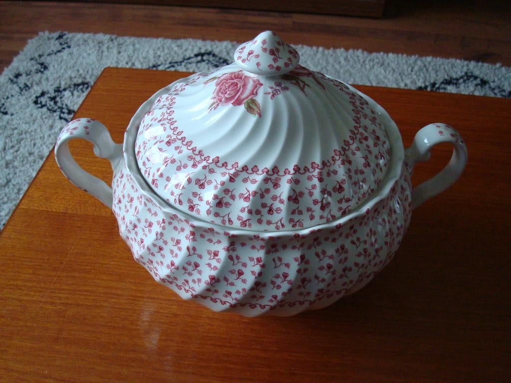 vintage rose bouquet servies JOHNSON BROS, Ophalen, Zo goed als nieuw, Overige stijlen, Porselein