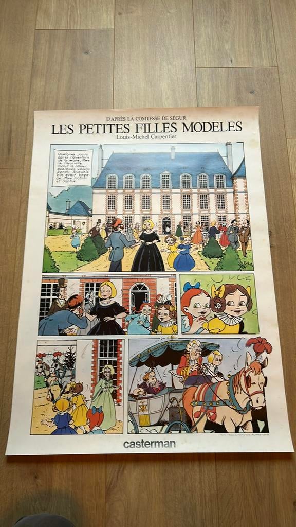 Carpentier affiche casterman, Ophalen of Verzenden, Gebruikt