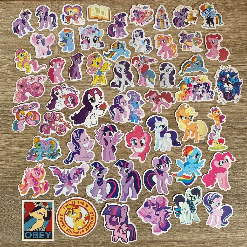 54 My Little Pony stickers, Verzamelen, Ophalen of Verzenden, Nieuw, Film, Tv of Omroep