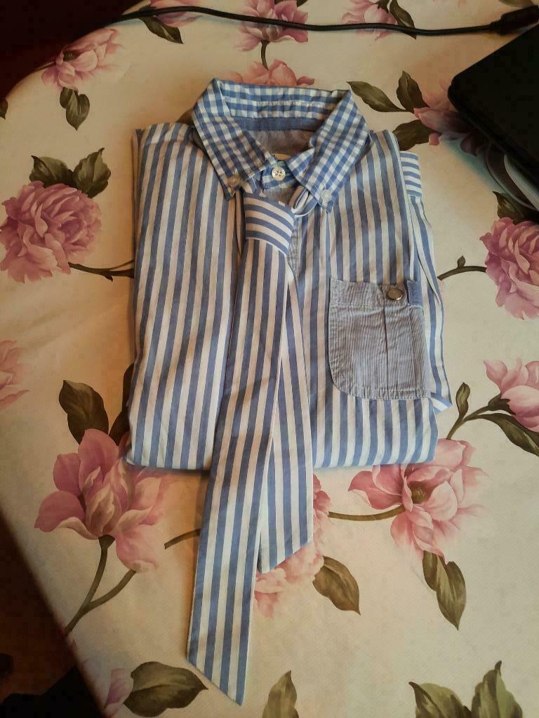 Chemise Cks 12 ans avec cravate, Neuf, Garçon, Enlèvement ou Envoi, Chemise ou Chemisier