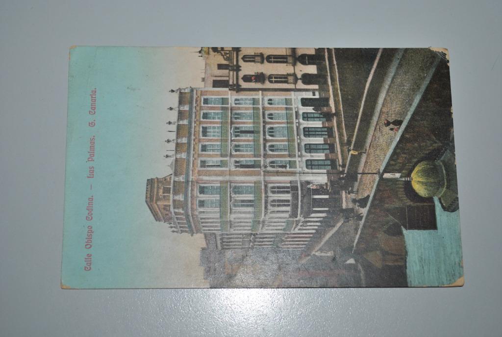Espagne 1912 Carte postale Las Palmas/Timbre français, Envoi, Espagne